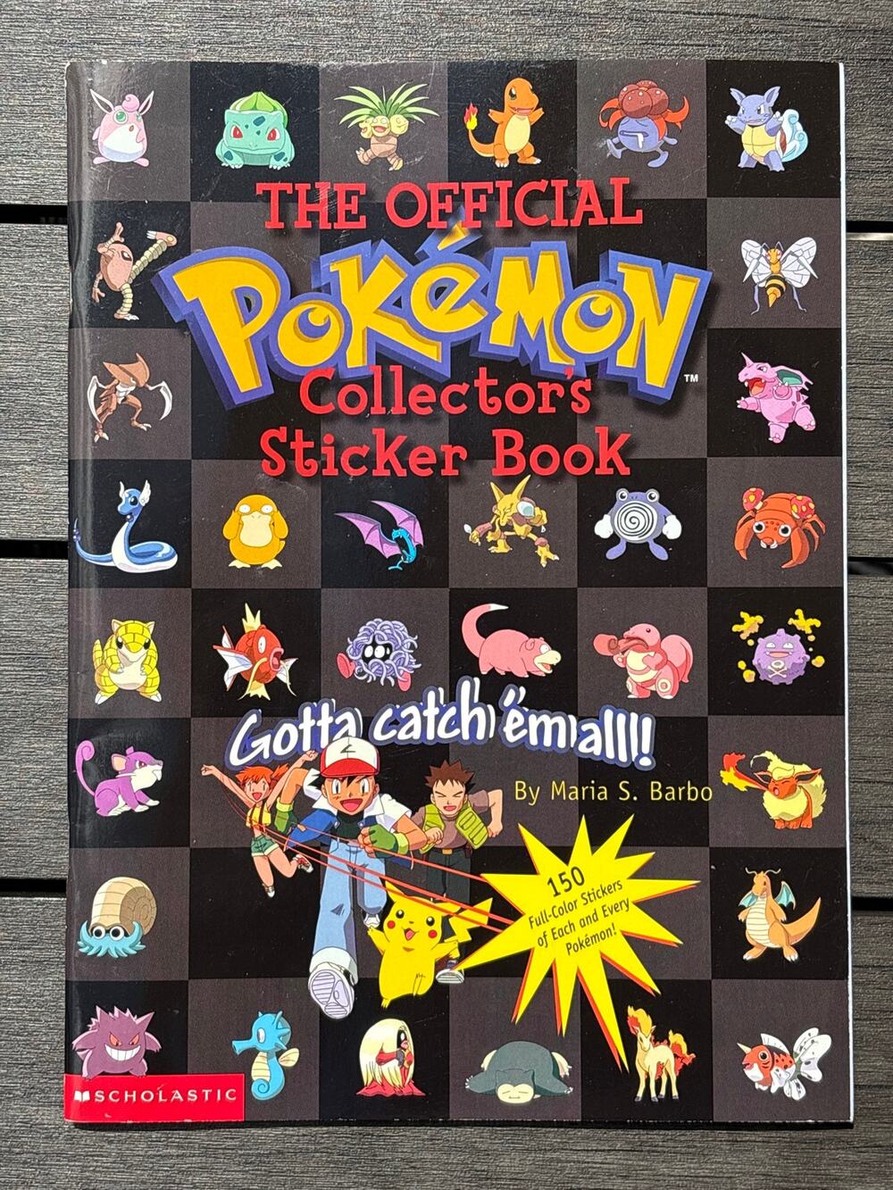 NEW VTG 1999 The Official Pokemon Collector's Sticker Book by Maria S Barbo Rare